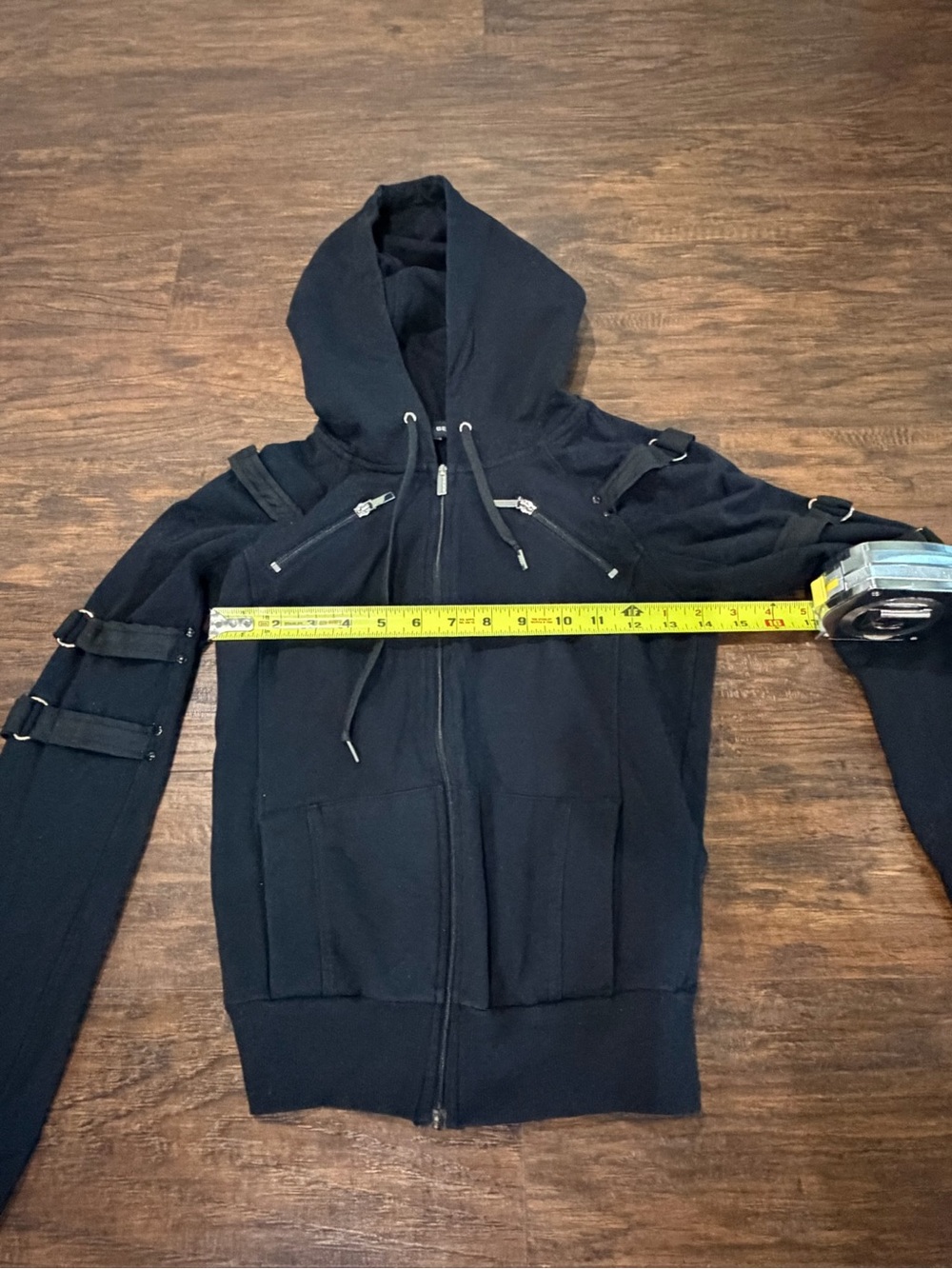 bebe Sport Women's Black Zip-Up Hoodie Size XS - Picture 8 of 9